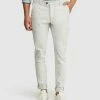 Oxford Luka Stretch Organic Cotton Chinos Light Grey