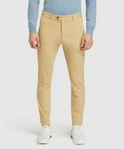 Oxford Luka Stretch Organic Cotton Chinos Biscuit