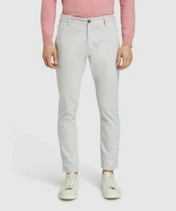 Oxford Stretch Skinny Organic Cotton Chinos Smoke