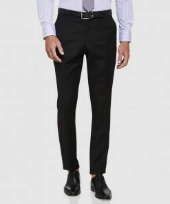 Oxford Hopkins Wool Trousers Black