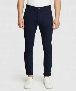 Oxford Stretch Skinny Organic Cotton Chinos Navy