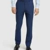 Oxford Auden Wool Suit Trousers Navy