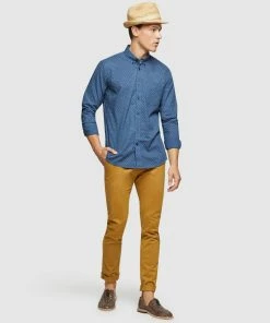 Oxford Danny Casual Organic Cotton Chinos Camel -Men's Pants Online Shop http3A2F2Fstatic.theiconic.com .au2Fp2Foxford 7761 0681841 4