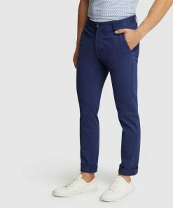 Oxford Stretch Skinny Organic Cotton Chinos Admiral Blue