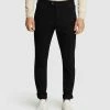 Oxford Luka Stretch Organic Cotton Chinos Black