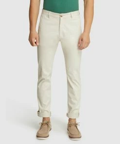 Oxford Danny Casual Organic Cotton Chinos Stone