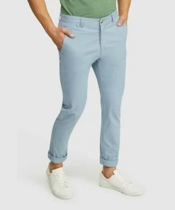 Oxford Danny Casual Organic Cotton Chinos Air Force Blue -Men's Pants Online Shop http3A2F2Fstatic.theiconic.com .au2Fp2Foxford 9780 2461641 4