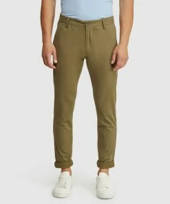 Oxford Stretch Skinny Organic Cotton Chinos Army