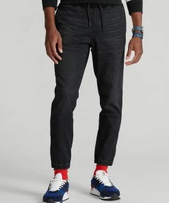 Polo Ralph Lauren Full Length Slim Joggers Washed Black