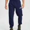 Puma Essentials Knitted Fleece Sweatpants Peacoat