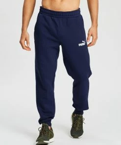 Puma Essentials Knitted Fleece Sweatpants Peacoat