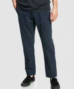 Quiksilver Mens Mix Relaxed Fit Pants NAVY BLAZER PINSTRIPE