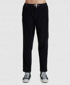 Quiksilver Mens Biak Elasticated Corduroy Trouser PARISIAN NIGHT