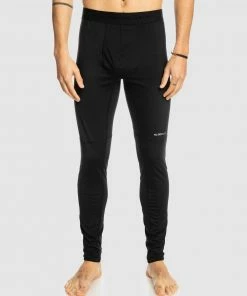 Quiksilver Training Base Layer Leggings For Men TRUE BLACK