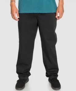 Quiksilver Mens Ereka Twill Trouser BLACK