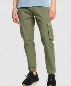 Quiksilver Mens Cargo Pants FOUR LEAF CLOVER