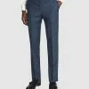 REISS Plain Weave Mixer Trousers Blue