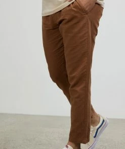 Rhythm THE ICONIC 10TH BIRTHDAY EXCLUSIVE - Linen Sunday Pants Almond -Men's Pants Online Shop http3A2F2Fstatic.theiconic.com .au2Fp2Frhythm 6137 0183131 4