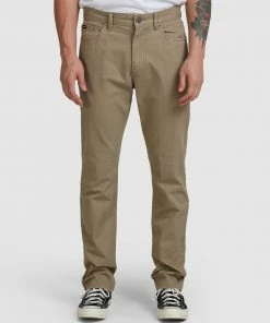 RVCA Daggers Twill Pants WOOD