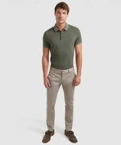 SABA Baxter slim chino pant taupe