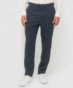 SABA Harcourt Linen Pants navy