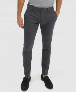 SABA Judd Slim Dress Chino Pant Charcoal