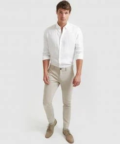 SABA Judd Slim Dress Chino Pants Stone