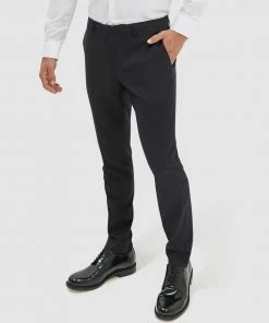 SABA Flinders Textured Suit Pants midnight