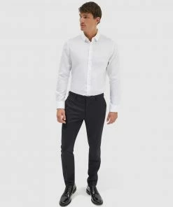 SABA Flinders Textured Suit Pants midnight -Men's Pants Online Shop http3A2F2Fstatic.theiconic.com .au2Fp2Fsaba 4698 644509 3