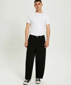 Spencer Project Wide Boy Canvas Pants BLACK