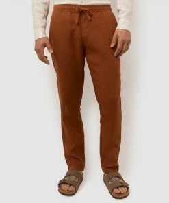 Sportscraft Linen Ledger Pants Hazelnut