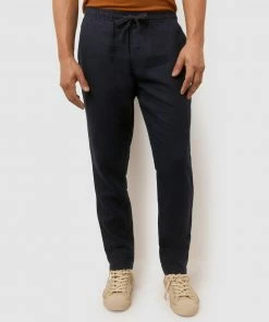 Sportscraft Linen Ledger Pants Navy