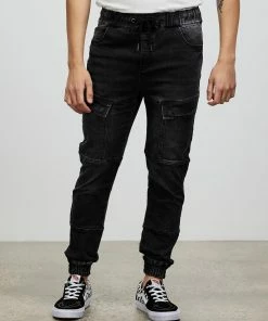 St Goliath Montego Cargo Pants Washed Black