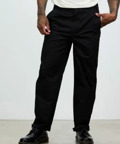 Stan Ray Pleated Pants Black Twill