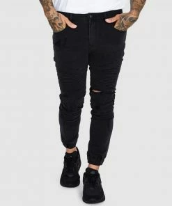 Standard Em 2 Cuffed Biker Pants BLACK