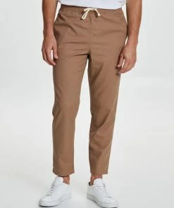 Staple Superior Seeker Linen Blend Pull On Pants Desert