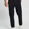 Staple Superior Seeker Linen Blend Pull On Pants Navy