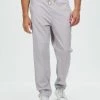 Staple Superior Seeker Linen Blend Pull On Pants Light Grey