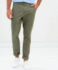 Staple Superior Staple Slim Stretch Chino Pants Khaki
