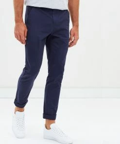 Staple Superior Staple Slim Stretch Chino Pants Navy