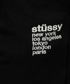 Stussy THE ICONIC 10th Birthday Exclusive - Italic Cities Track Pants Black -Men's Pants Online Shop http3A2F2Fstatic.theiconic.com .au2Fp2Fstussy 6548 0473431 6