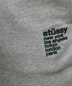 Stussy THE ICONIC 10th Birthday Exclusive - Italic Cities Track Pants True Grey Marle -Men's Pants Online Shop http3A2F2Fstatic.theiconic.com .au2Fp2Fstussy 6666 2473431 6