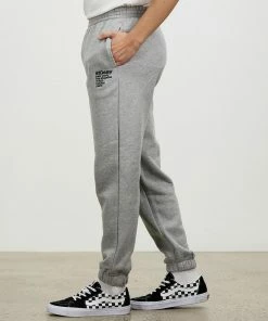 Stussy THE ICONIC 10th Birthday Exclusive - Italic Cities Track Pants True Grey Marle -Men's Pants Online Shop http3A2F2Fstatic.theiconic.com .au2Fp2Fstussy 6686 2473431 3