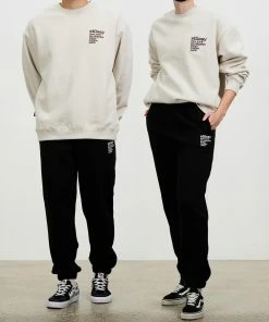 Stussy THE ICONIC 10th Birthday Exclusive - Italic Cities Track Pants Black