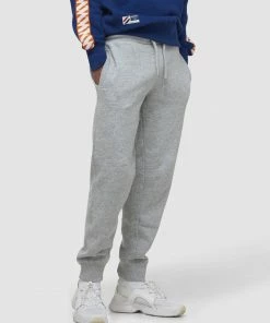 Superdry Vintage Logo Embroidered Joggers Athletic Grey Marle