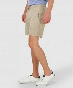 Superdry Edit Taper Drawstring Shorts Sand Texture