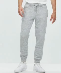 Superdry Vintage Logo Embroidered Joggers Athletic Grey Marle