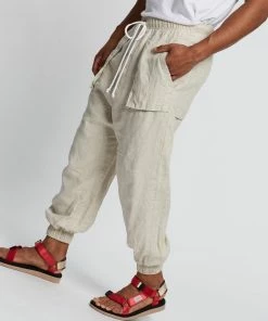 Surrounded By Ghosts The Lyonite Linen Rave Pants Natural Linen -Men's Pants Online Shop http3A2F2Fstatic.theiconic.com .au2Fp2Fsurrounded by ghosts 8308 4764621 4