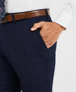 Tarocash Zak Slim Check Pant NAVY -Men's Pants Online Shop http3A2F2Fstatic.theiconic.com .au2Fp2Ftarocash 1723 7315041 4