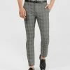 Tarocash Cooper Slim Check Pant SILVER